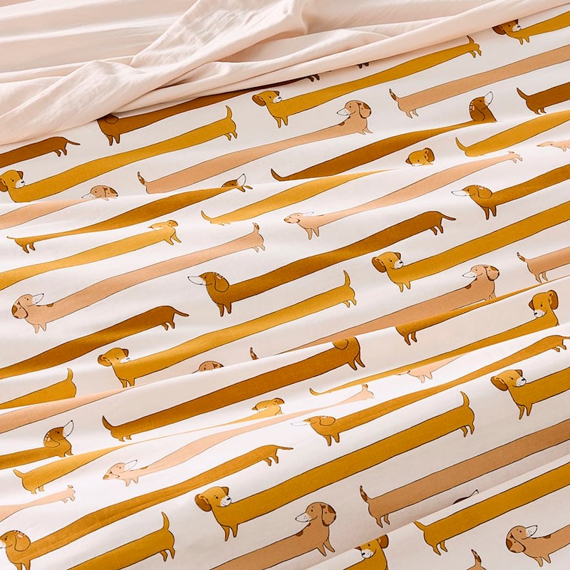 Puppy School Neutral Quilt Cover Set