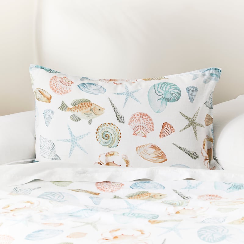 Sea Breeze White Quilt Cover Set + Separates