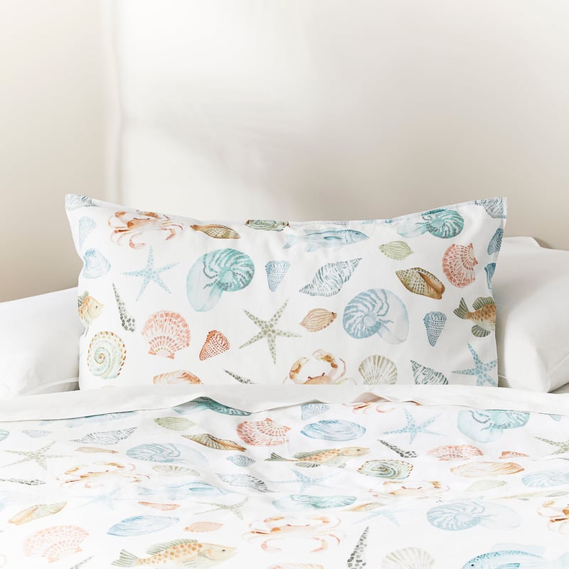 Sea Breeze White Quilt Cover Set + Separates