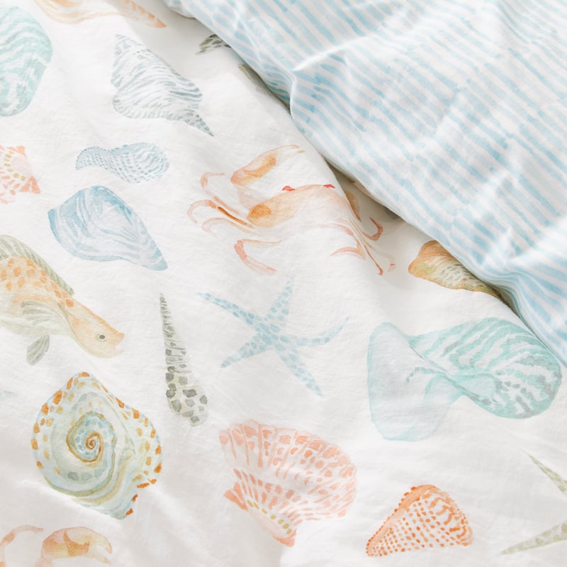 Sea Breeze White Quilt Cover Set + Separates