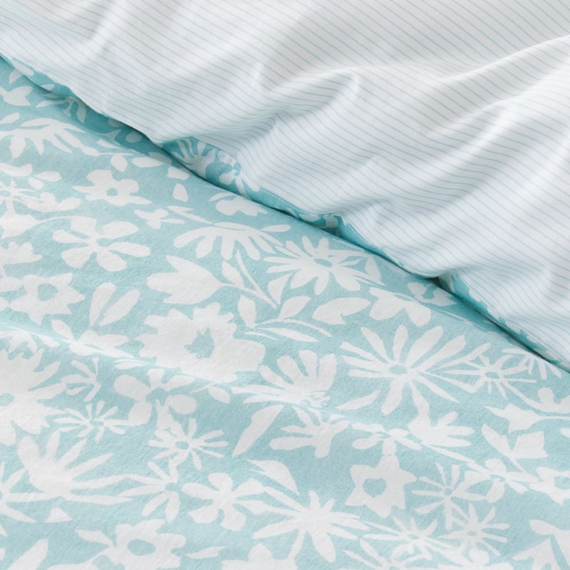Daisy Sky Soft Blue Quilt Cover Set + Separates
