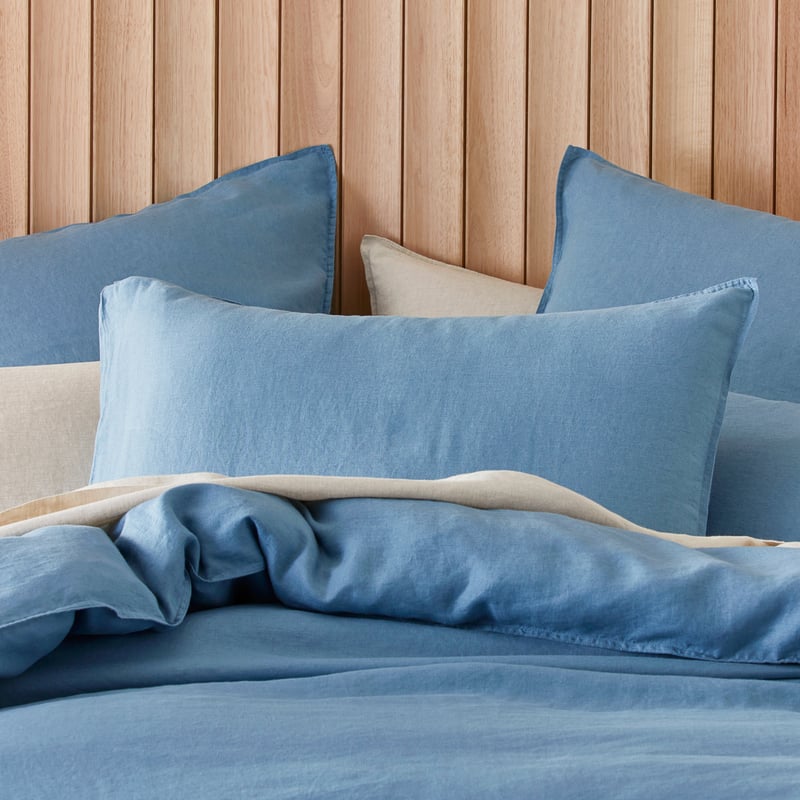 Vintage Washed Linen Denim Quilt Cover Separates