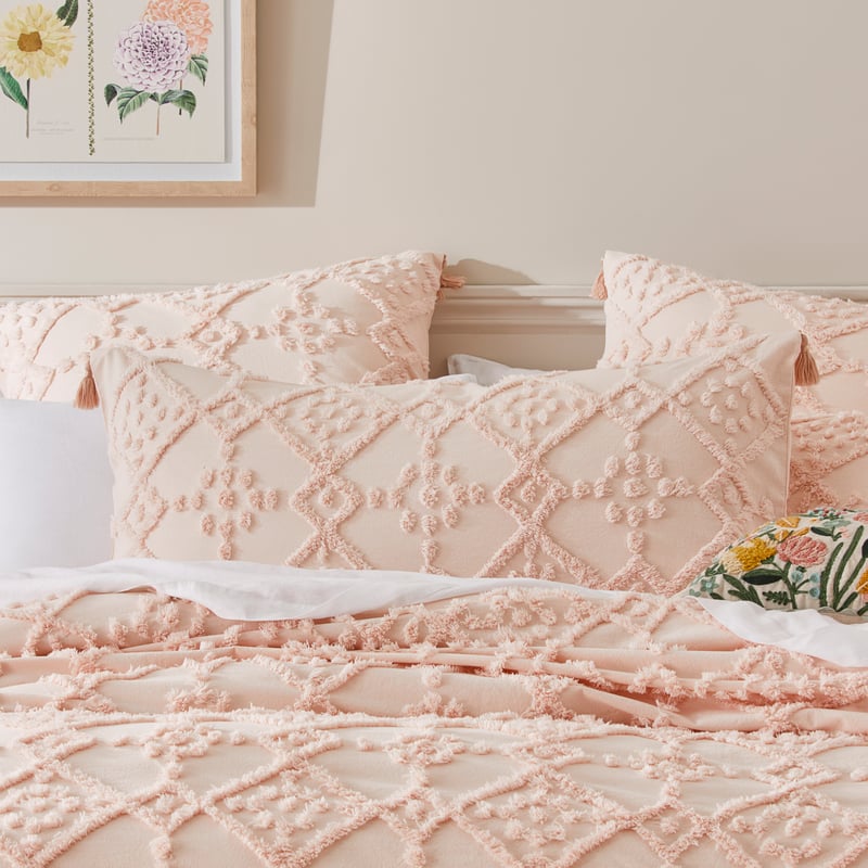Vienna Tufted Nude Pink Pillowcases