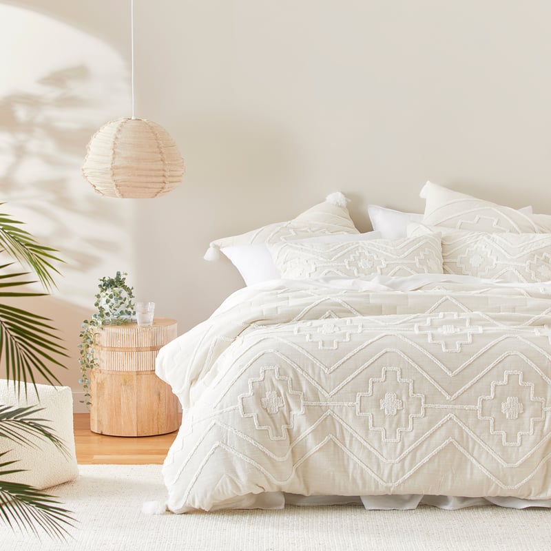 Oslo Tufted Natural Quilted Quilt Cover Separates