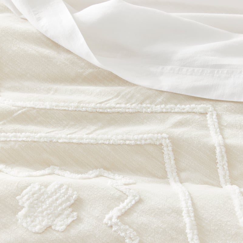Oslo Tufted Natural Quilted Quilt Cover Separates