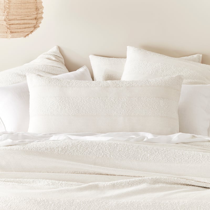 Billie Boucle Off White Quilt Cover Separates