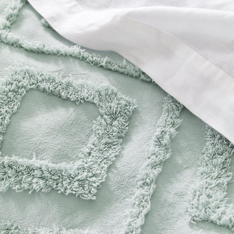 Elliot Tufted Blue & Grey Quilt Cover Separates