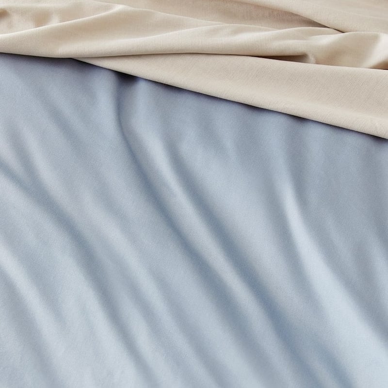 600TC Bamboo Cotton Pastel Blue Quilt Cover Separates