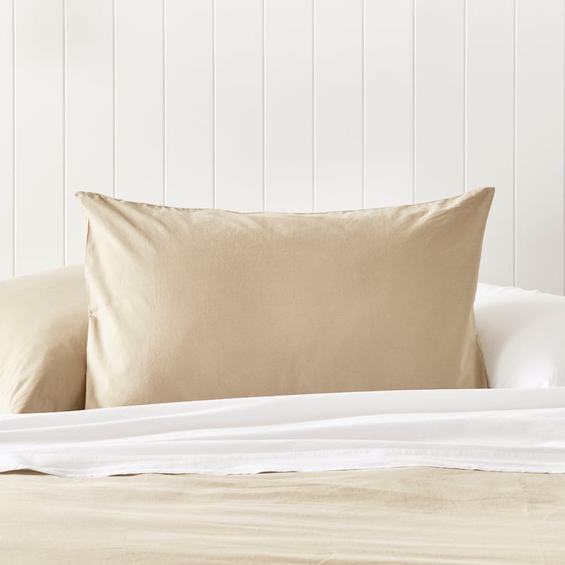 Stonewashed Cotton Sesame Quilt Cover Separates