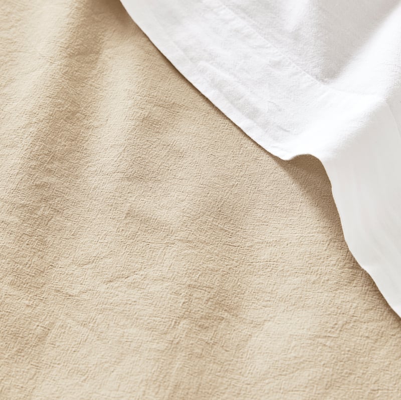 Stonewashed Cotton Sesame Quilt Cover Separates