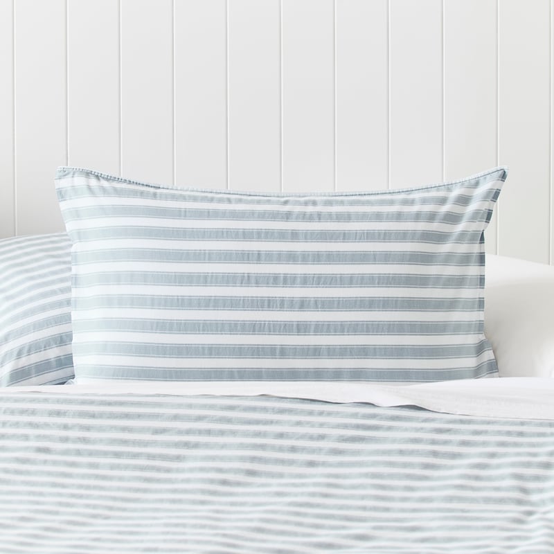 Stonewashed Cotton Provincial Stripe Quilt Cover Separates