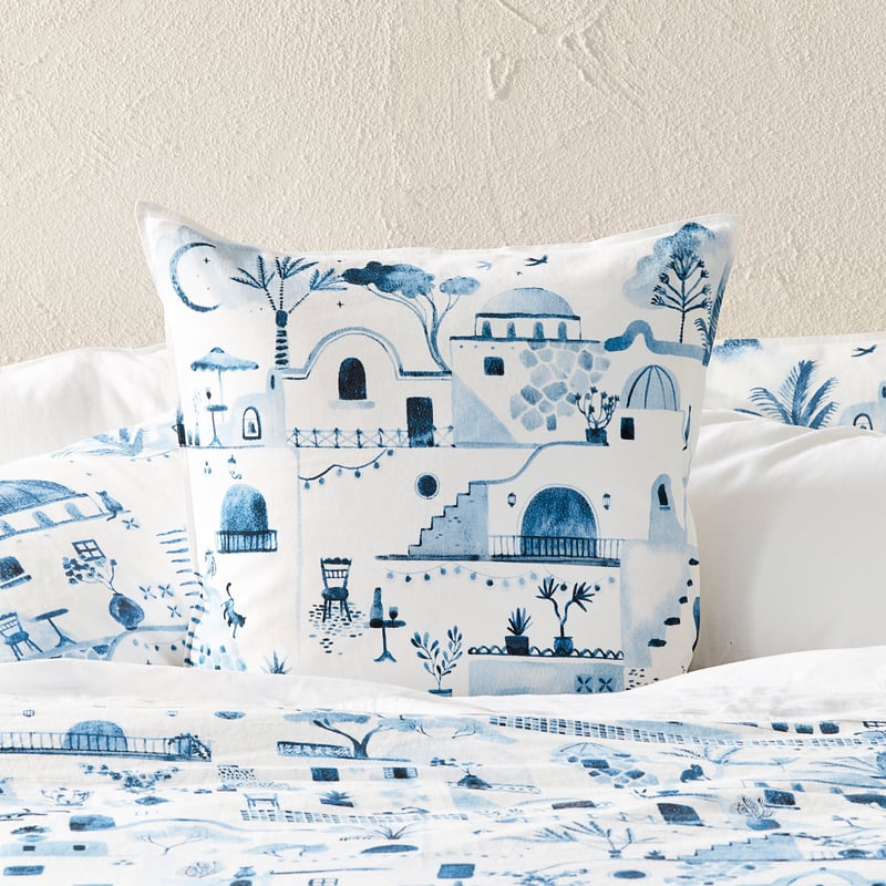 Santorini Blue Quilt Cover Set + Separates