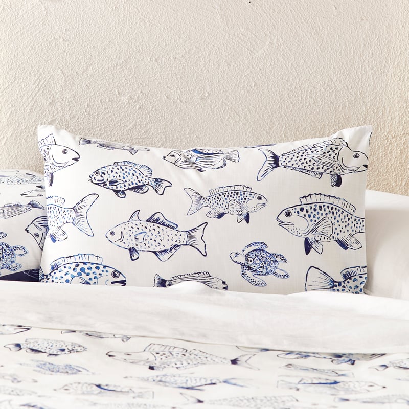 Kamari Deep Blue Quilt Cover Set + Separates