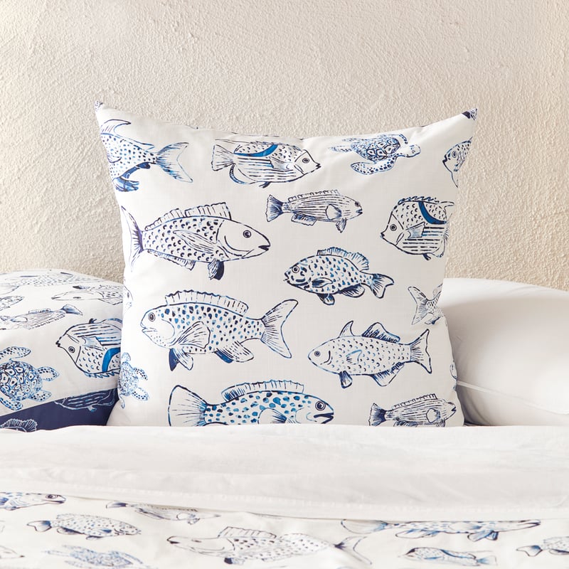 Kamari Deep Blue Quilt Cover Set + Separates