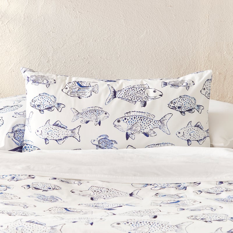 Kamari Deep Blue Quilt Cover Set + Separates