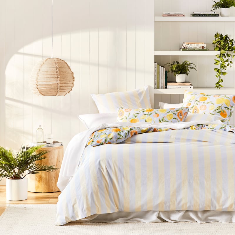 Fruit Sorbet Sky Blue Quilt Cover Set + Separates