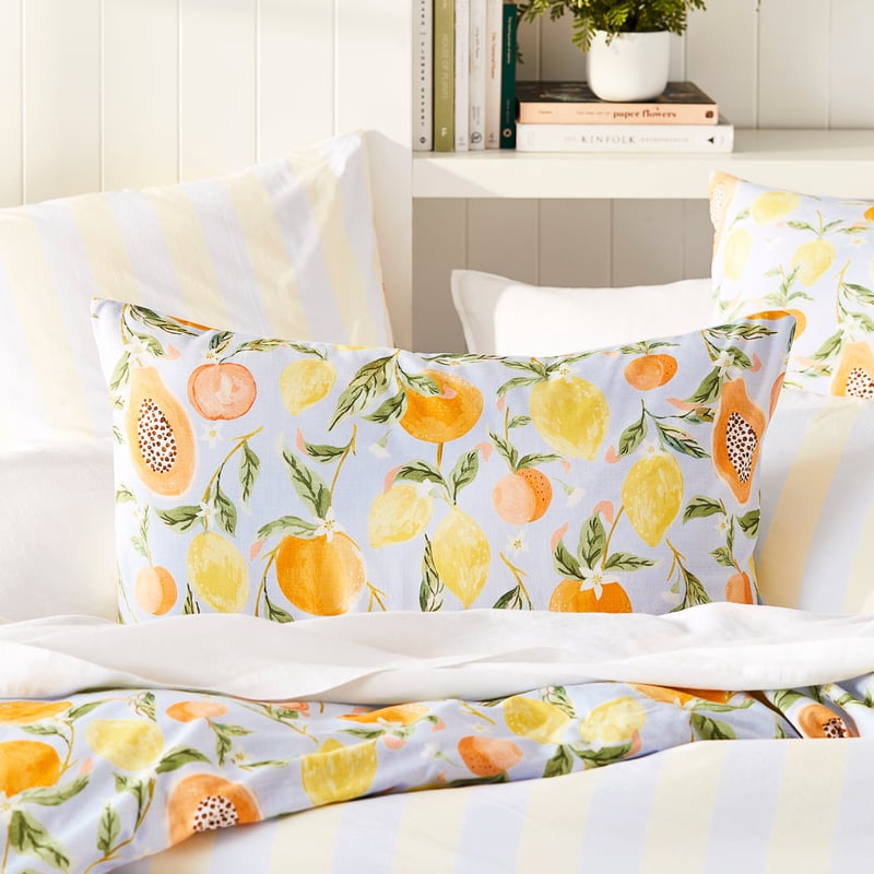 Fruit Sorbet Sky Blue Quilt Cover Set + Separates