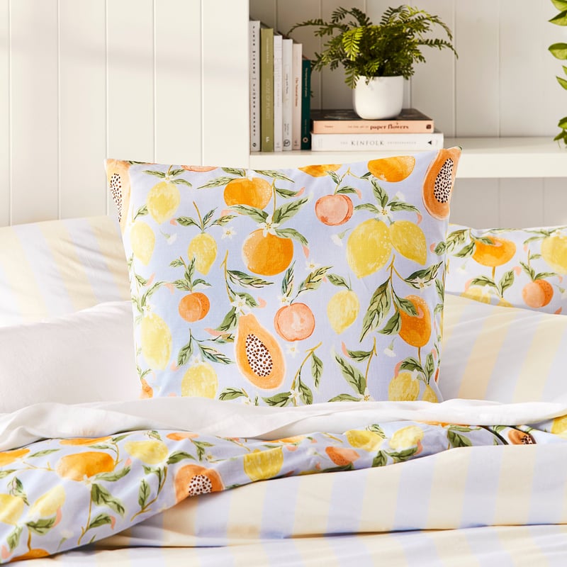 Fruit Sorbet Sky Blue Quilt Cover Set + Separates