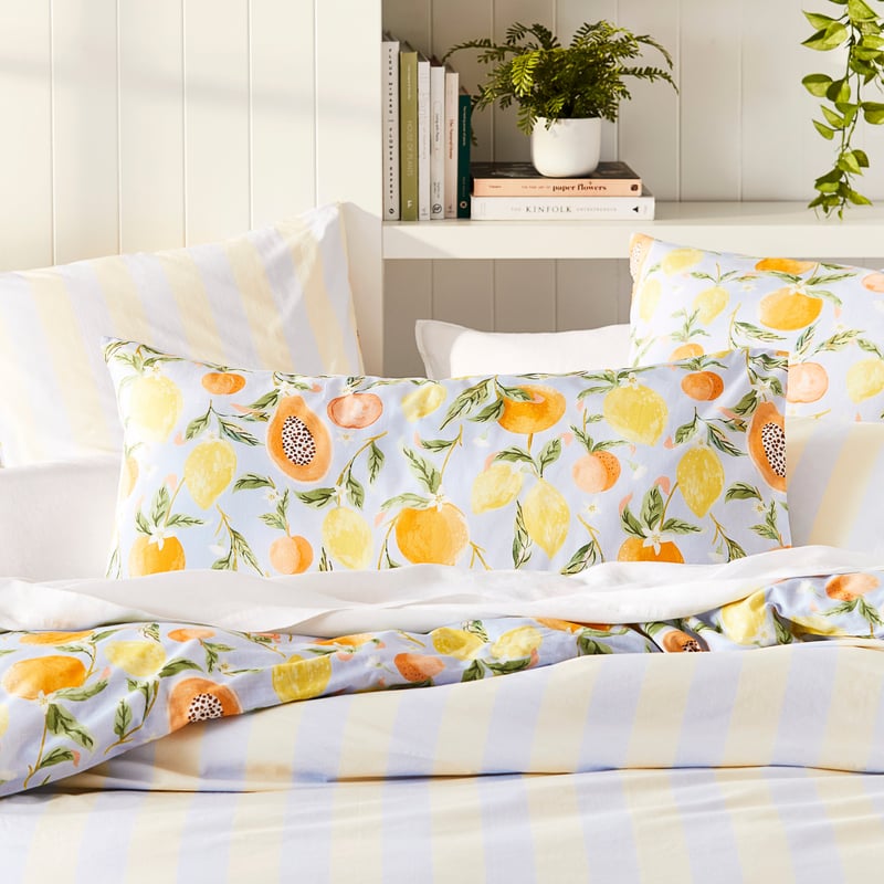 Fruit Sorbet Sky Blue Quilt Cover Set + Separates