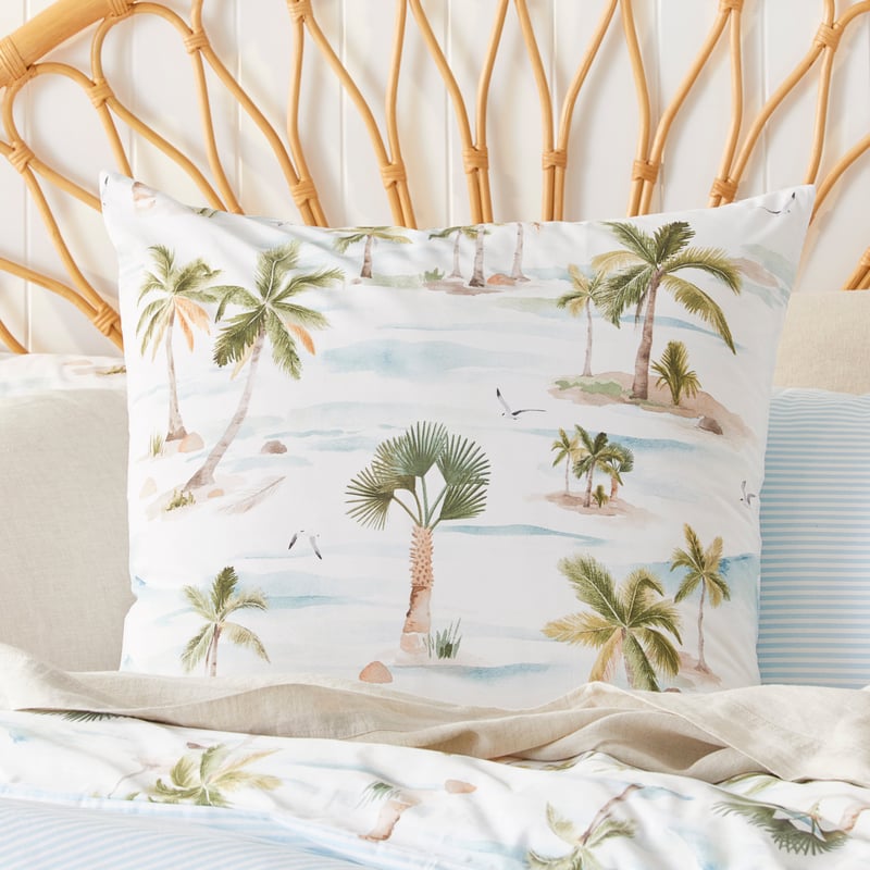 Moana Palm White Quilt Cover Set + Separates