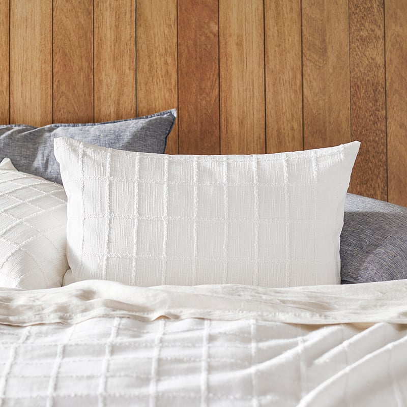 Greenwich Check Off White Quilt Cover Separates