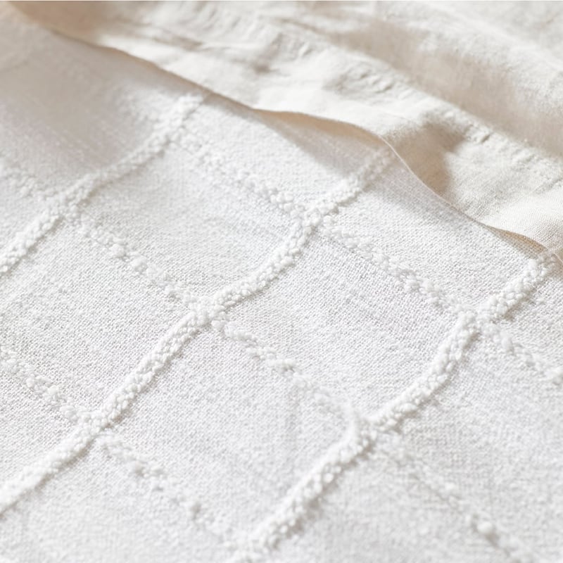 Greenwich Check Off White Quilt Cover Separates