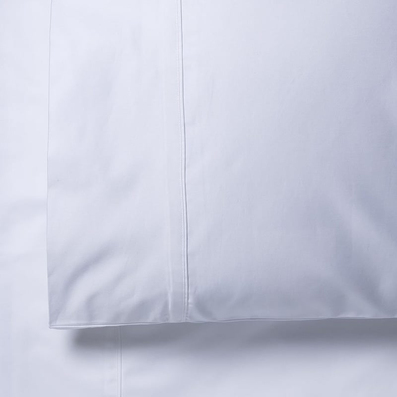 1000TC Cotton Blend White Sheet Set