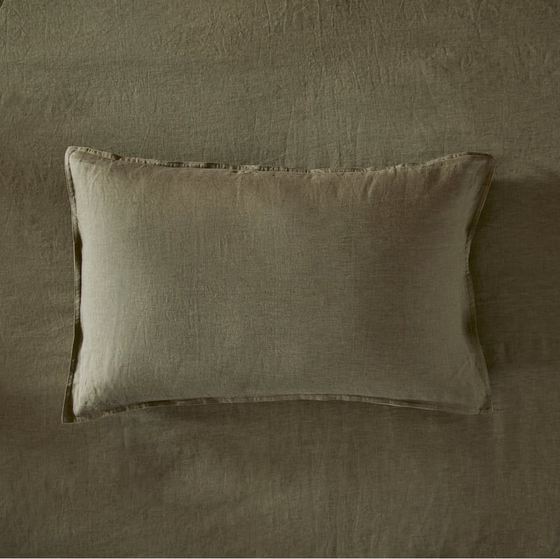 Hemp Deep Olive Sheet Separates + Pillowcases