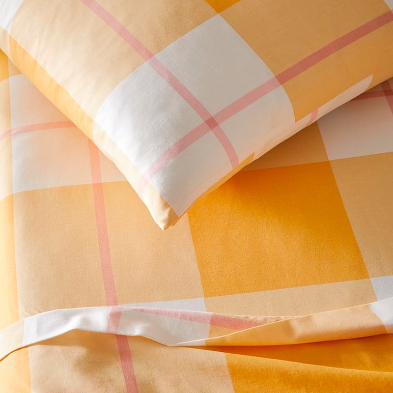 Perfect Pastel Check Cotton Percale Sheet Set