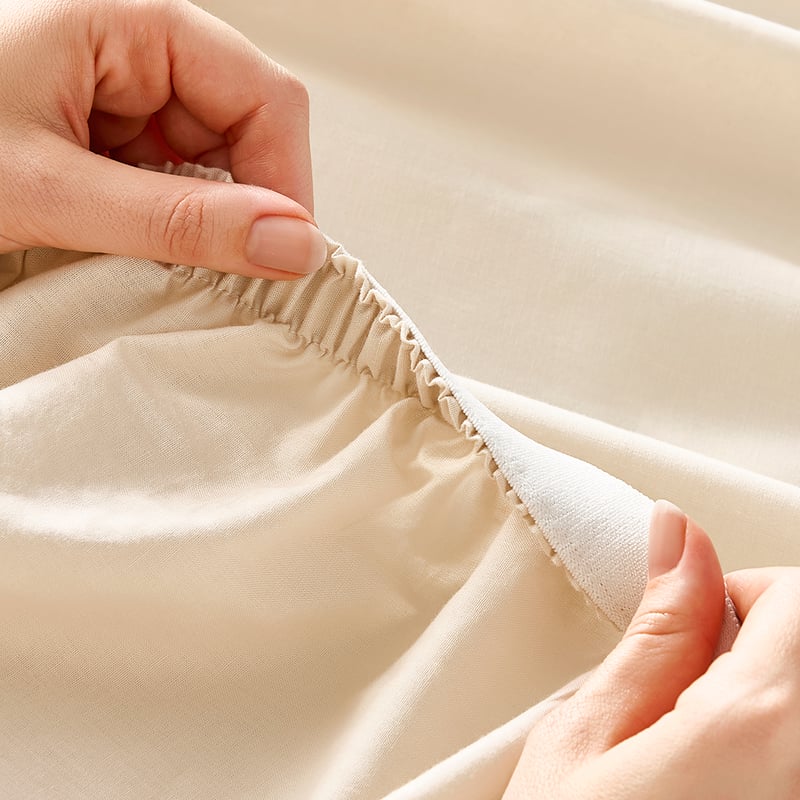 Plain Dye Perfect Cotton Percale Sand Sheet Set