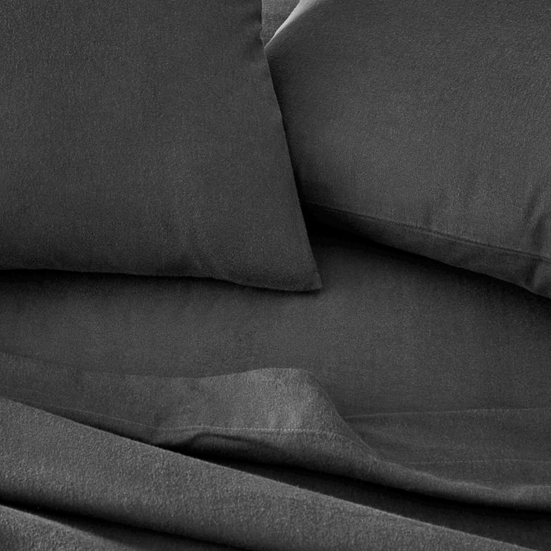 Flannelette Charcoal Sheet Set