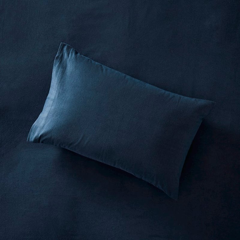 Flannelette Navy Sheet Set