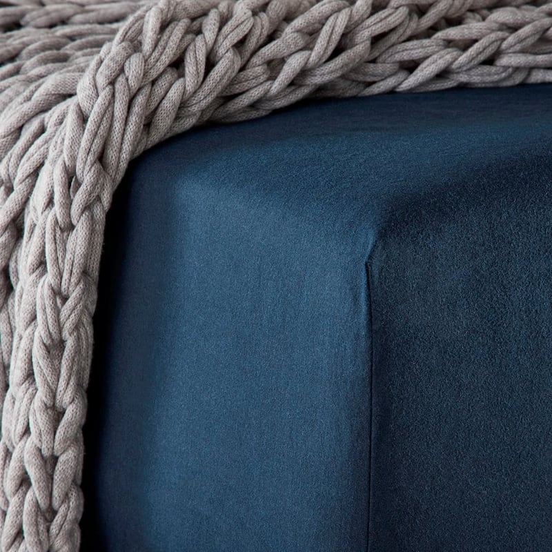 Flannelette Navy Sheet Set