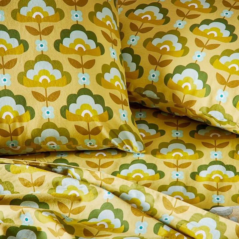 Printed Retro Pear Stems Sheet Set