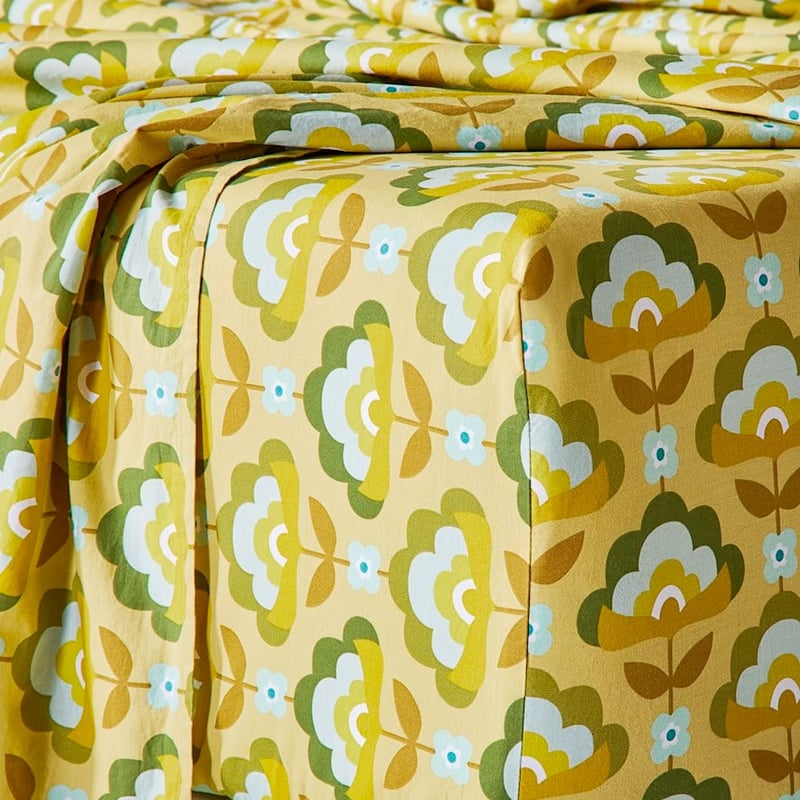 Printed Retro Pear Stems Sheet Set