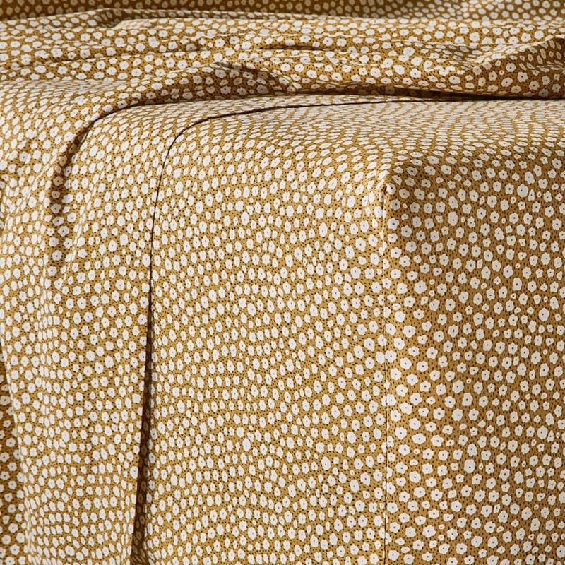 Printed Tuberose Toffee Sheet Set