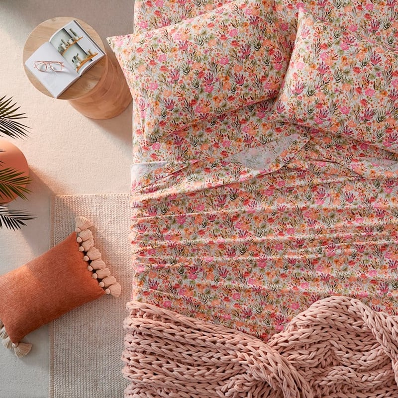 Printed Pia Floral Sheet Set
