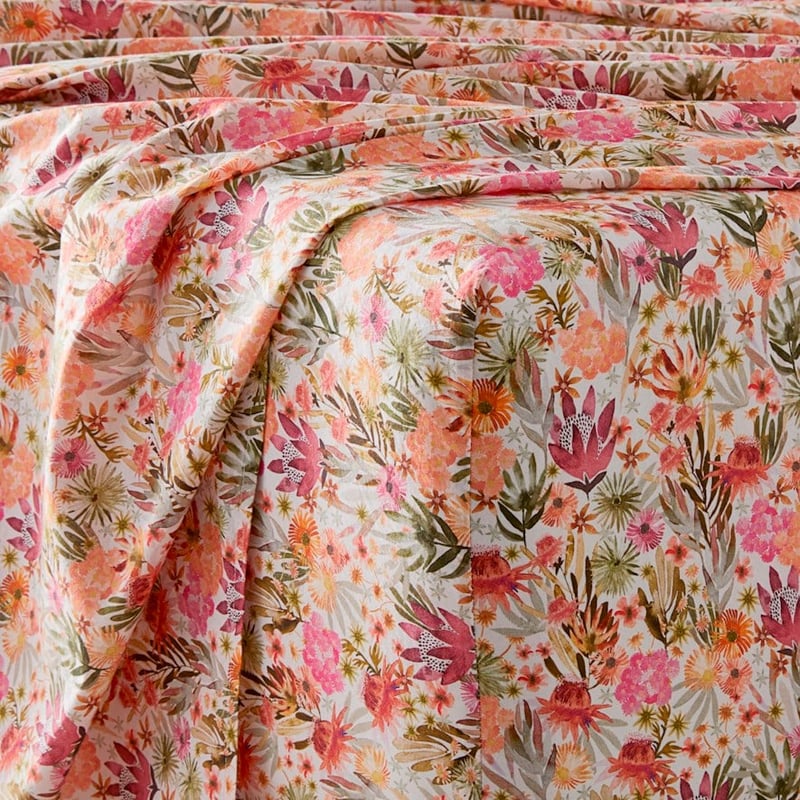Printed Pia Floral Sheet Set