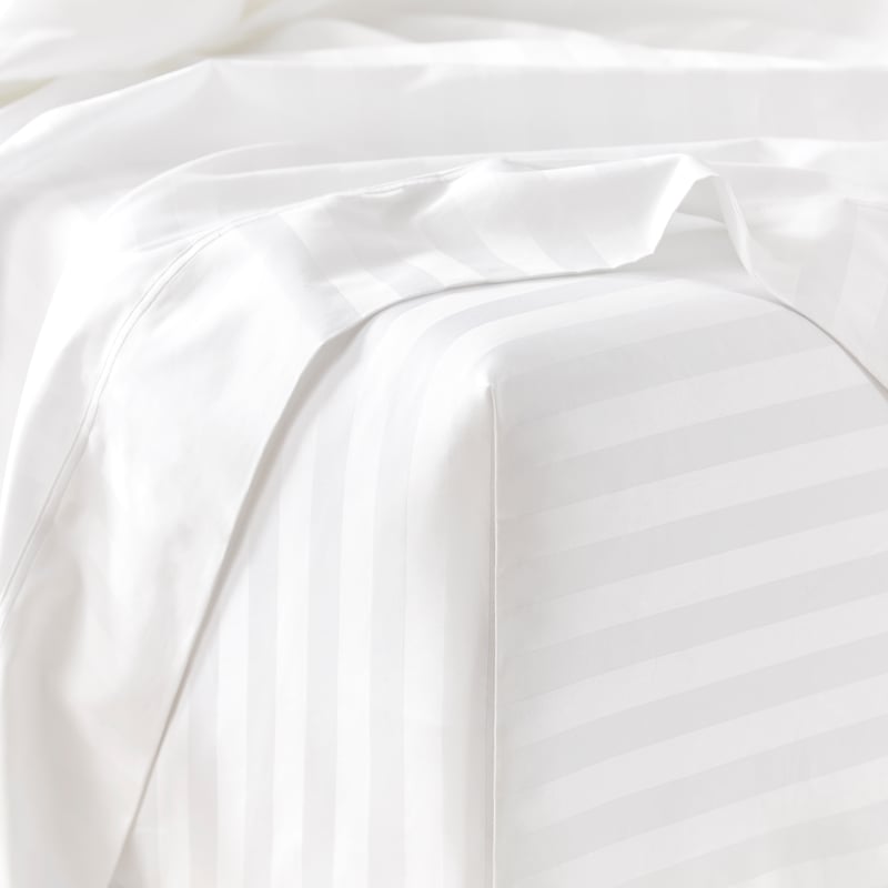 Luxury Collection White Stripe Sheet Set