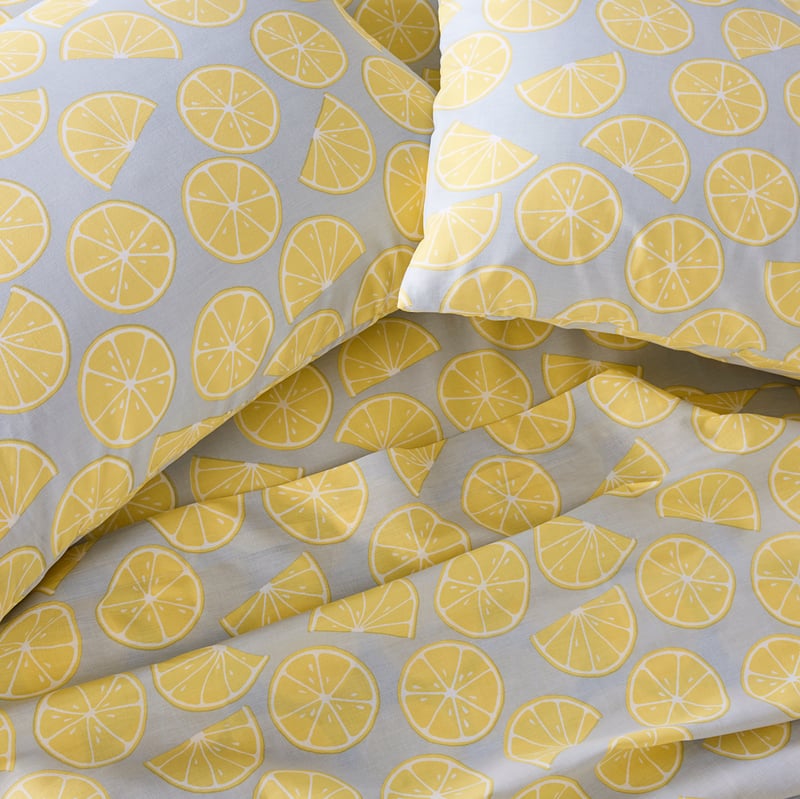 Perfect Cotton Lemons Printed Percale Sheet Set