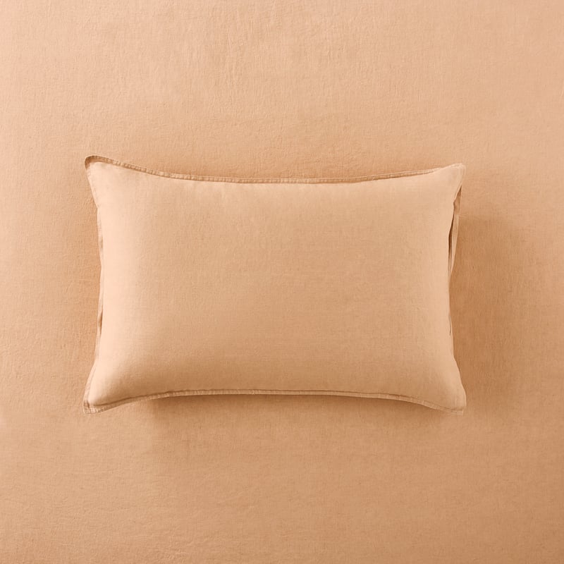 Vintage Washed Linen Egg Shell Sheet Separates