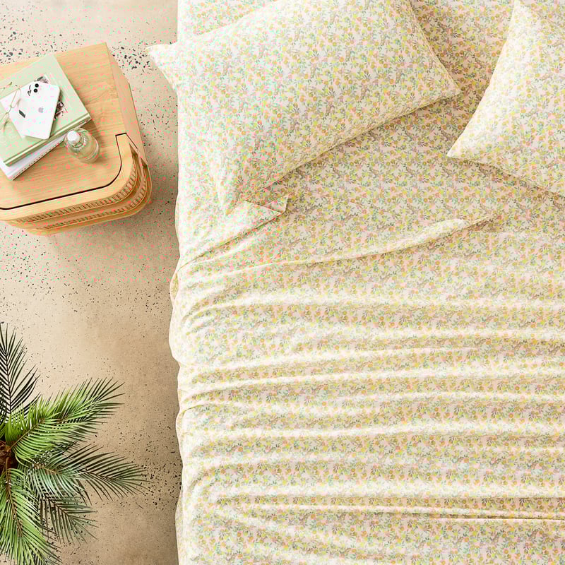 Printed Cutefruit Soft Peach Sheet Set