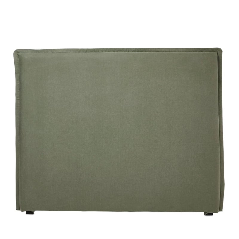 Stockholm Forest Belgian Linen Bedhead Slip Cover