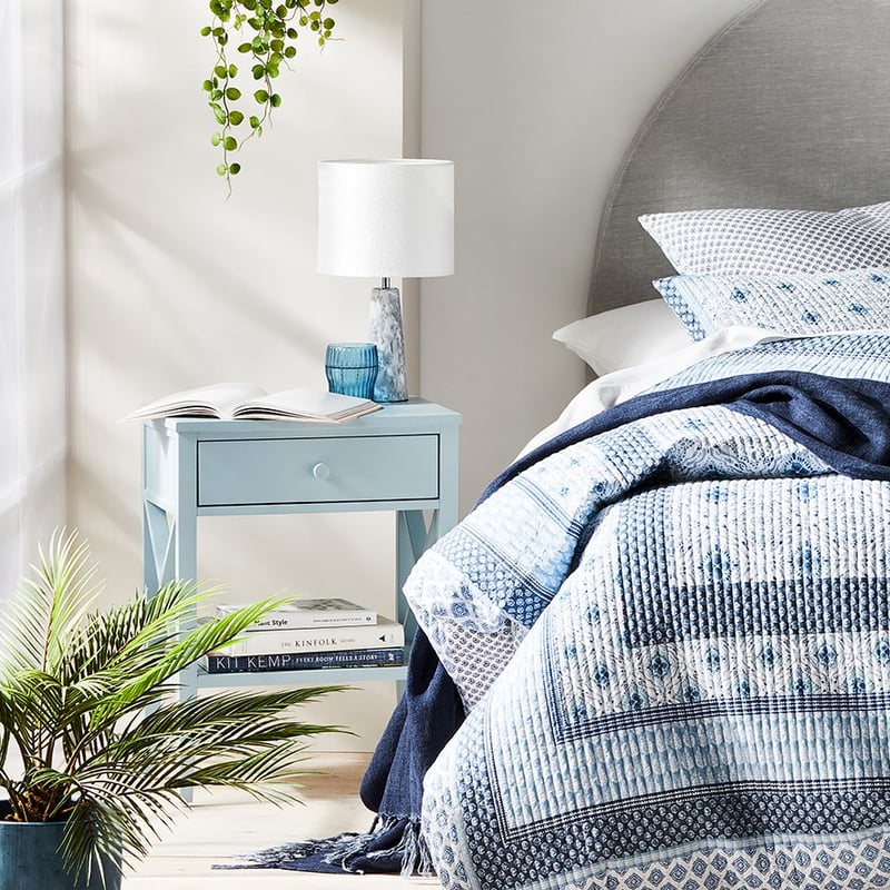 Mornington Dusty Blue Bedside Table