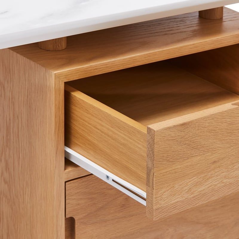 Camilla Marble & Oak Desk