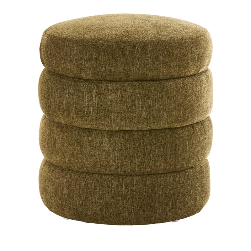 Memphis Olive Storage Ottoman