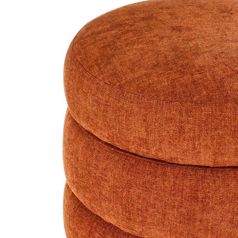 Memphis Rust Storage Ottoman