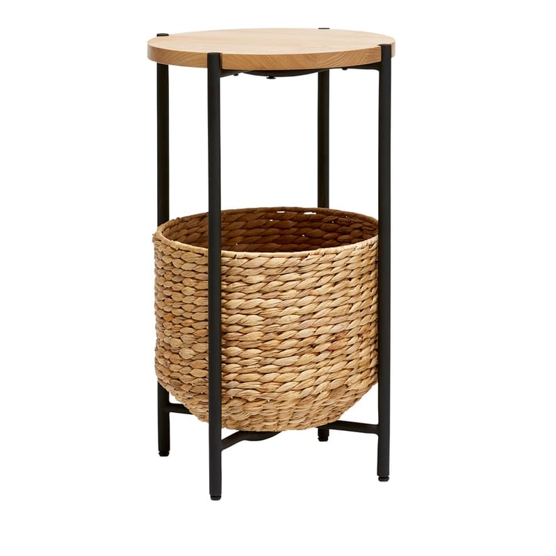 Geneva Natural & Black Side Table