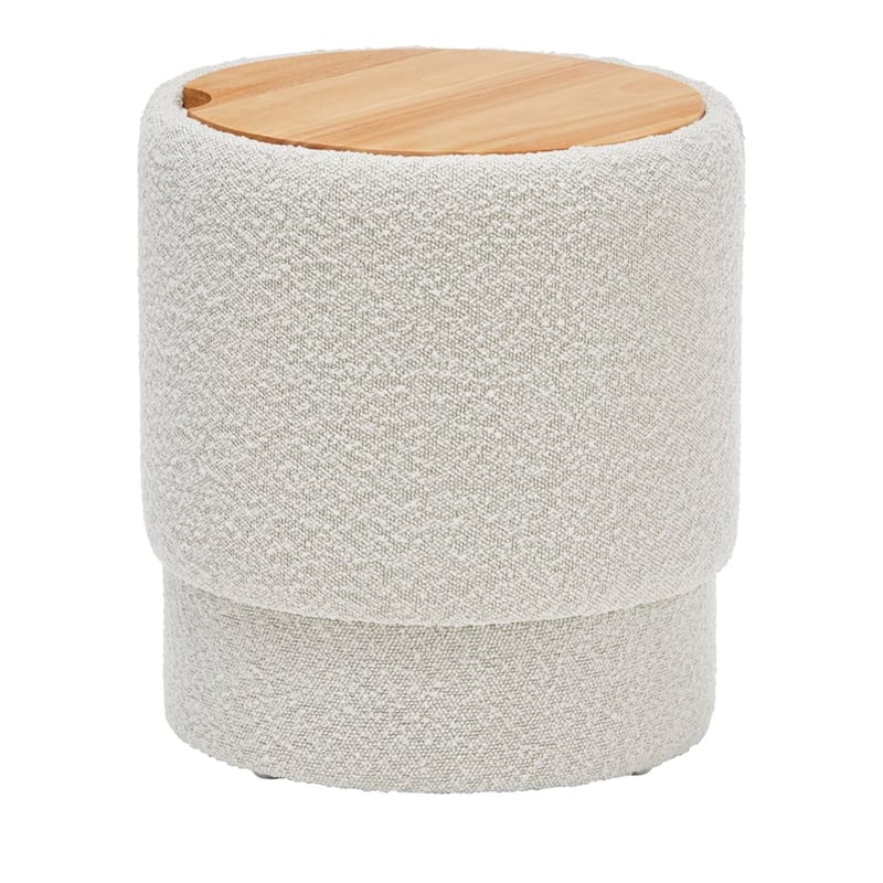 Otis Snow Boucle Side Table