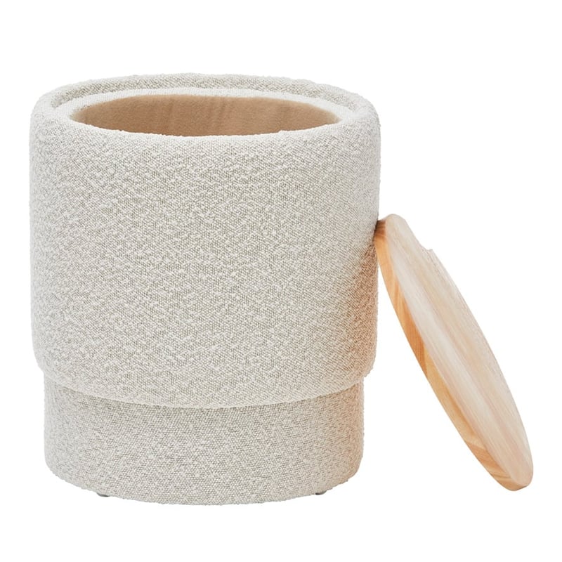 Otis Snow Boucle Side Table